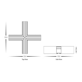 X Shape Connector to suit Linear Modules