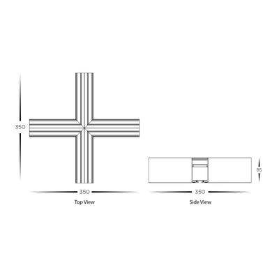 X Shape Connector to suit Linear Modules