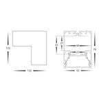 White 7w L-Shape TRI Colour Proline Connector - HCP-6035270-L (2)