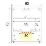 800mm Circa 65w LED Pendant