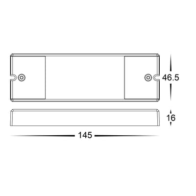 5 Channel WIFI + RF LED Strip Receiver 72mm × 43mm