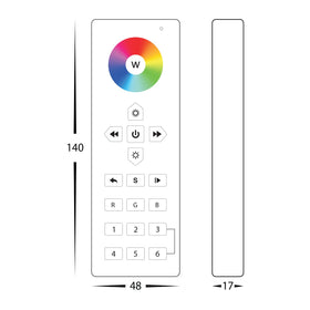 RGBC W 6 Zone LED Strip Controller