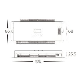 32 Channel LED Strip + SPI Stair Controller 92mm × 33mm