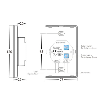 Dali DT8 Tunable Touch Panel Controller