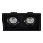 Square Recessed Tilt 2 x 6w Recessed LED Downlight