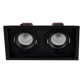 Square Recessed Tilt 2 x 6w Recessed LED Downlight