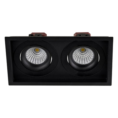 Square Recessed Tilt 2 x 6w Recessed LED Downlight