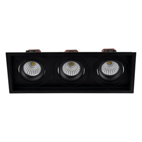 Square Recessed Tilt 3 x 6w Recessed LED Downlight