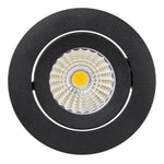 13w CRI97+ Recessed Round Tilt Dimmable LED Downlight 3000k - 75mm Cutout (0683)