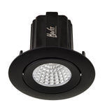 13w CRI97+ Recessed Round Tilt Dimmable LED Downlight 3000k - 75mm Cutout (0683)