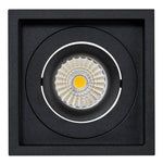 13w CRI97+ Recessed Square Tilt Dimmable LED Downlight 3000k