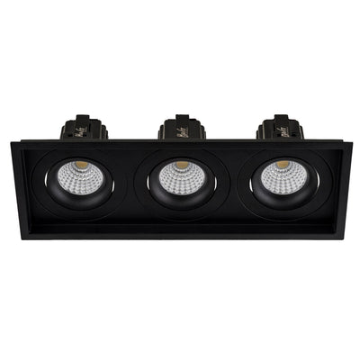 3 x 13w CRI97+ Recessed Square Tilt Dimmable LED Downlight 3000k