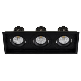 3 x Square Tilt 13w D2W Recessed LED Downlight