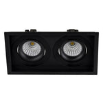 Square Recessed Tilt 2 x 7.2w 24v DC Recessed LED Downlight