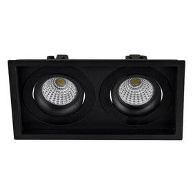 Square Recessed Tilt 2 x 7.2w 24v DC Recessed LED Downlight