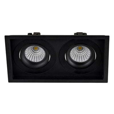 Square Recessed Tilt 2 x 7.2w 24v DC Recessed LED Downlight