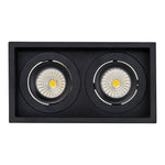 Square Recessed Tilt 2 x 7.2w 24v DC Recessed LED Downlight