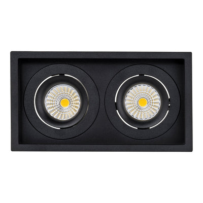 Square Recessed Tilt 2 x 7.2w 24v DC Recessed LED Downlight