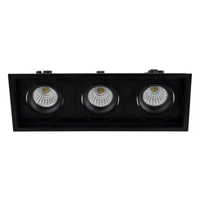 Square Recessed Tilt 3 x 7.2w Recessed LED Downlight