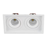 Square Recessed Tilt 2 x 6w Recessed LED Downlight