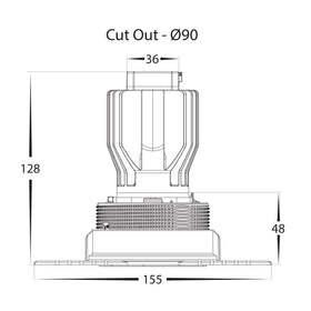 17w Trimless Dimmable LED Downlight