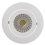 13w CRI97+ Recessed Round Tilt Dimmable LED Downlight 3000k - 75mm Cutout
