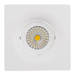 Square Tilt 13w D2W Recessed LED Downlight - 92mm Cutout (8083)
