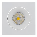 Square Tilt 13w D2W Recessed LED Downlight - 92mm Cutout (8083)