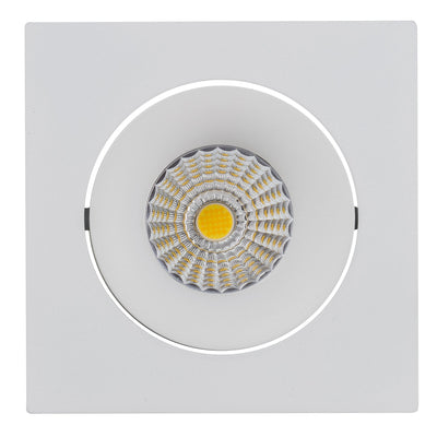 Square Tilt 13w D2W Recessed LED Downlight - 92mm Cutout (8083)