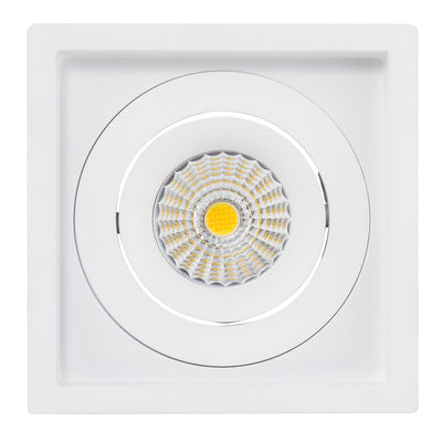 Square Tilt 13w D2W Recessed LED Downlight - 92mm Cutout (8083)