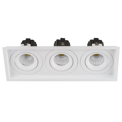 3 x Square Tilt 13w D2W Recessed LED Downlight