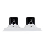 Square Recessed Tilt 2 x 7.2w 24v DC Recessed LED Downlight