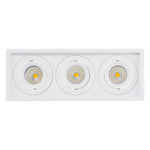 Square Recessed Tilt 3 x 7.2w Recessed LED Downlight