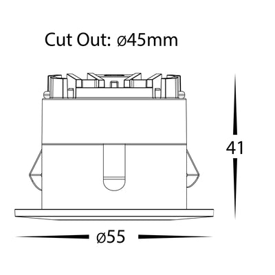 White Dimmable 5W Mini Recessed LED Downlight - HCP-8130502 (2)