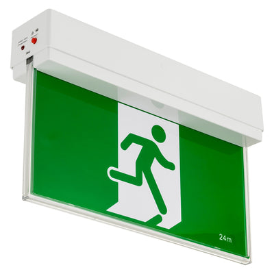 Slimline Surface Mounted Exit Light