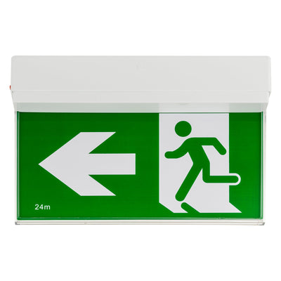 Slimline Surface Mounted Exit Light