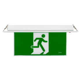 Slimline Recessed Exit Light
