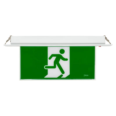 Slimline Recessed Exit Light