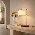 Hoff Table Lamp Black & Opal Matt — lifestyle