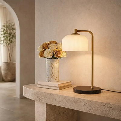 Hoff Table Lamp Black & Opal Matt — lifestyle