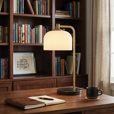 Hoff Table Lamp Black & Opal Matt — lifestyle