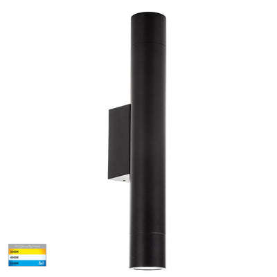 Havit Lighting Outdoor Up/Down Wall Lights Dugo Up & Down Wall Pillar Light Black