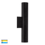 Dugo Up & Down Wall Pillar Light Black