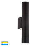 Dugo Up & Down Wall Pillar Light Black
