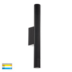 Dugo Up & Down Wall Pillar Light Black