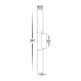 Akril 2 Light Wall Light