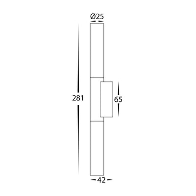 Akril 2 Light Wall Light