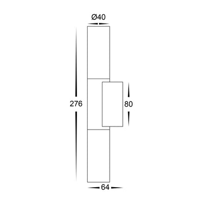 Akril 2 Light Wall Light