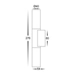 Akril 2 Light Wall Light