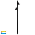 Lille Aluminium Black Double Adjustable Spike Spotlight